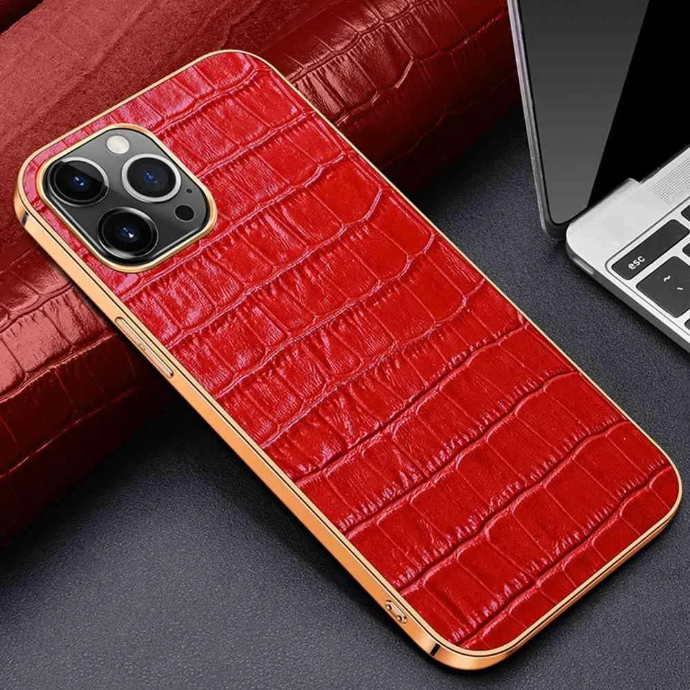 Abduco Genuine Leather iPhone Case Crocodile