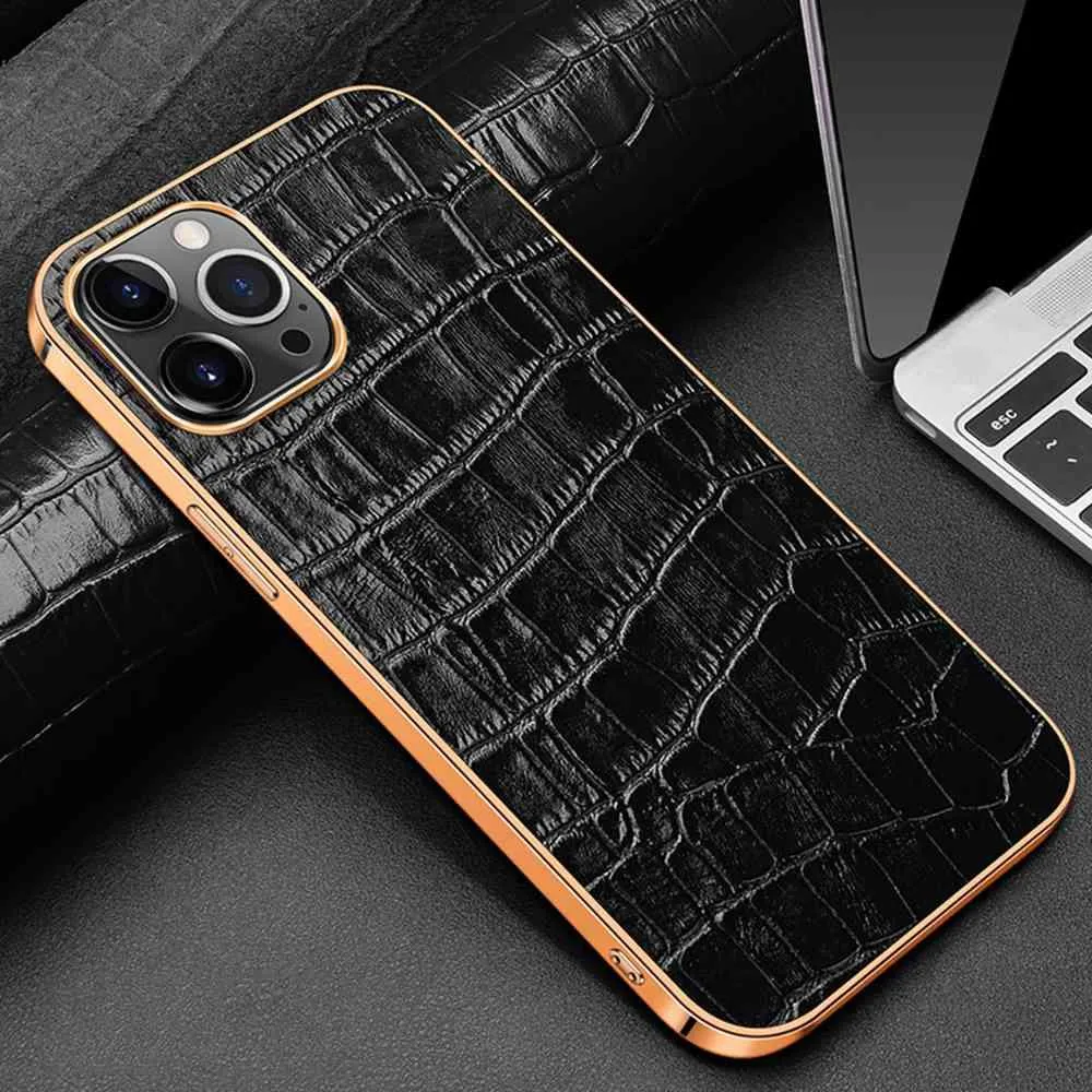 Abduco Genuine Leather iPhone Case Crocodile