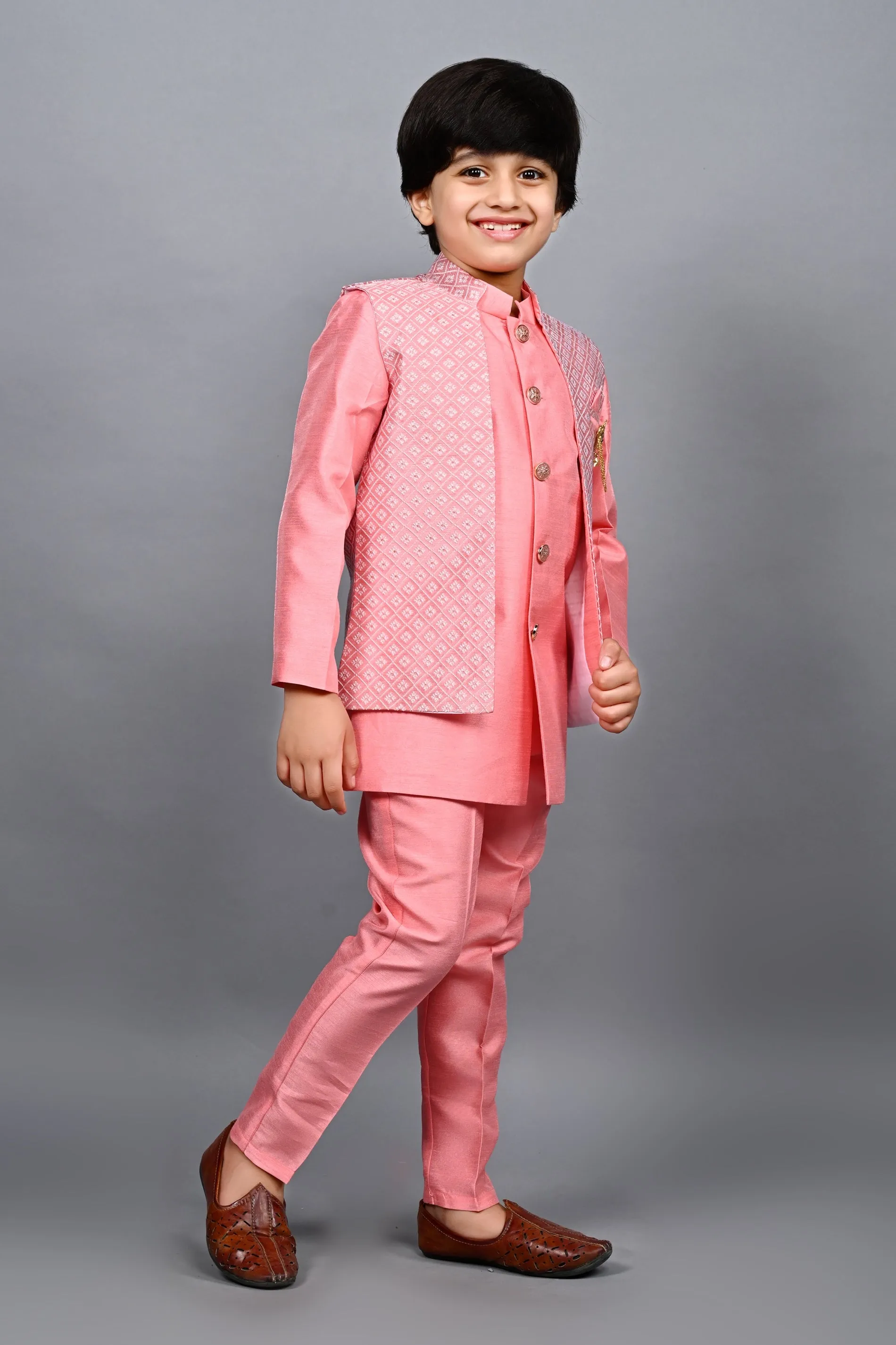 Ahhaaaa Traditional Party Wear Bollywood Style Indo-Western Sherwani for Boys