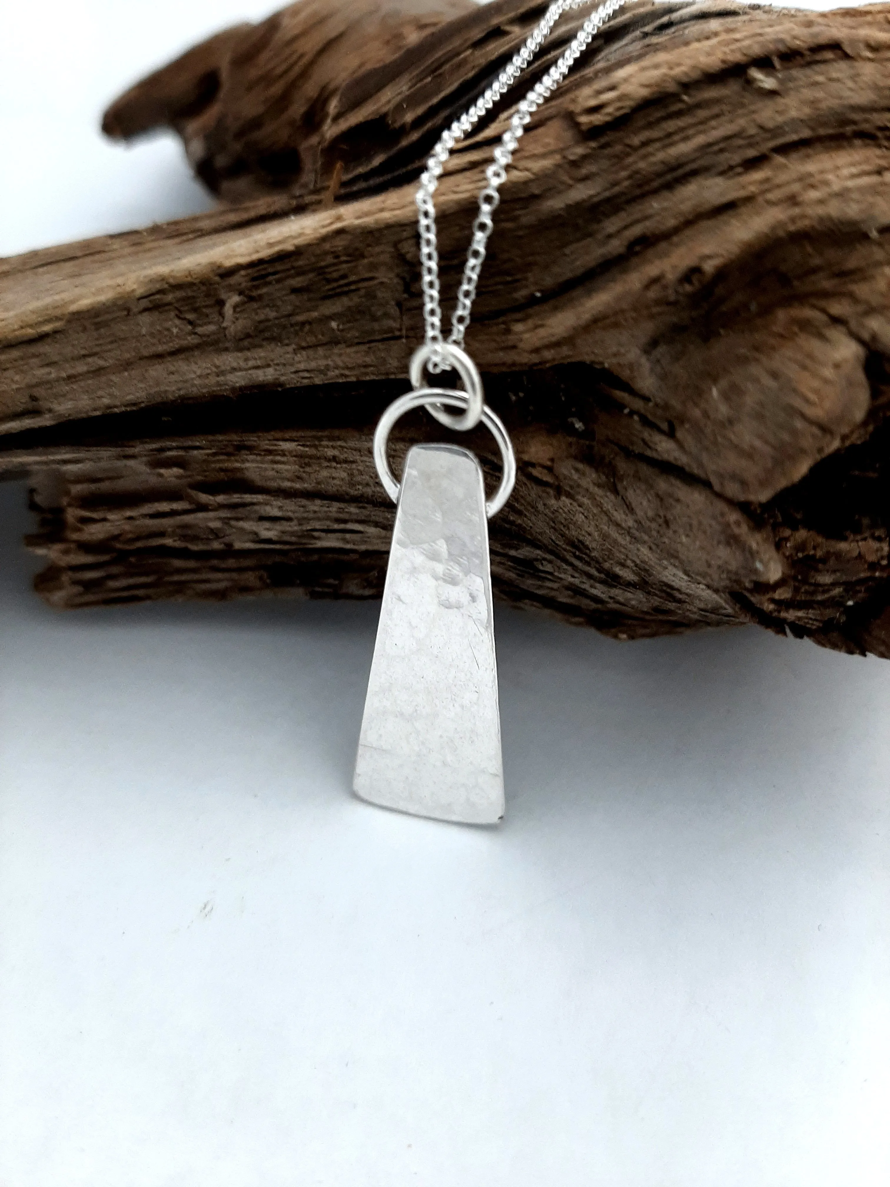 Amanda Moran Designs Handmade Hammered Silver Pendant