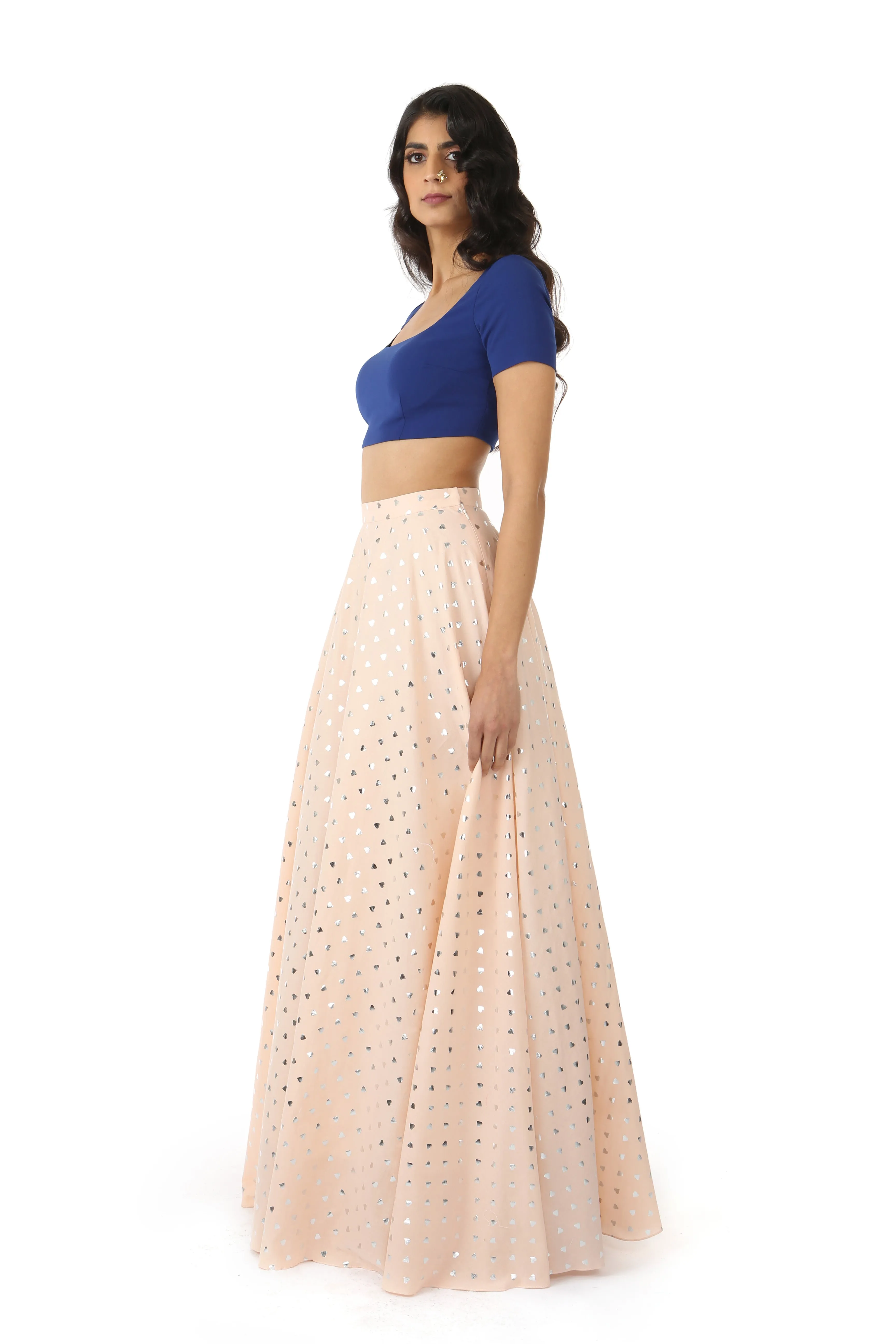 ANISHA Polka-Hearts Skirt