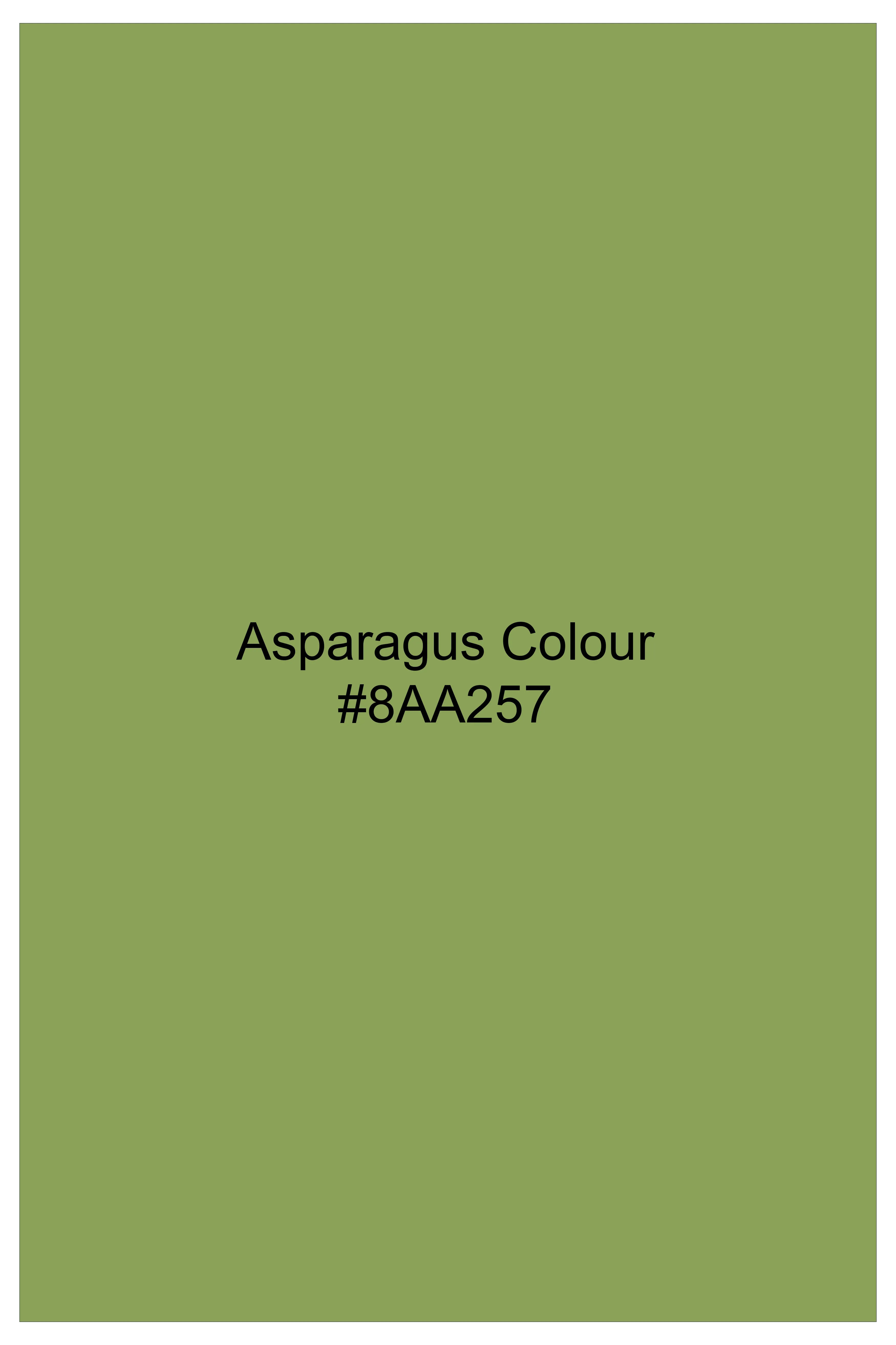 Asparagus Green Subtle Sheen Super Soft Premium Cotton Shirt