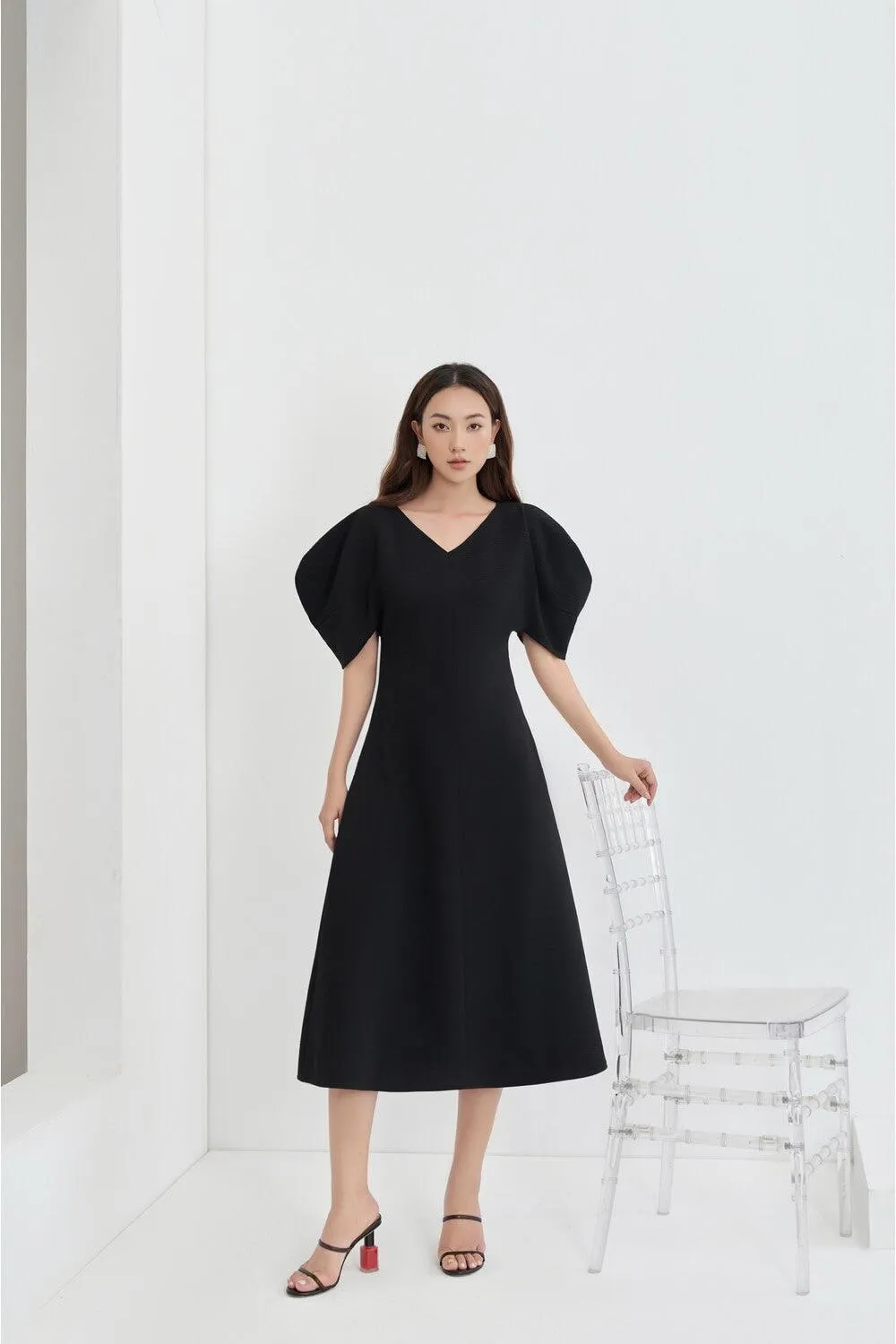 Aster Puffy Sleeves Dress