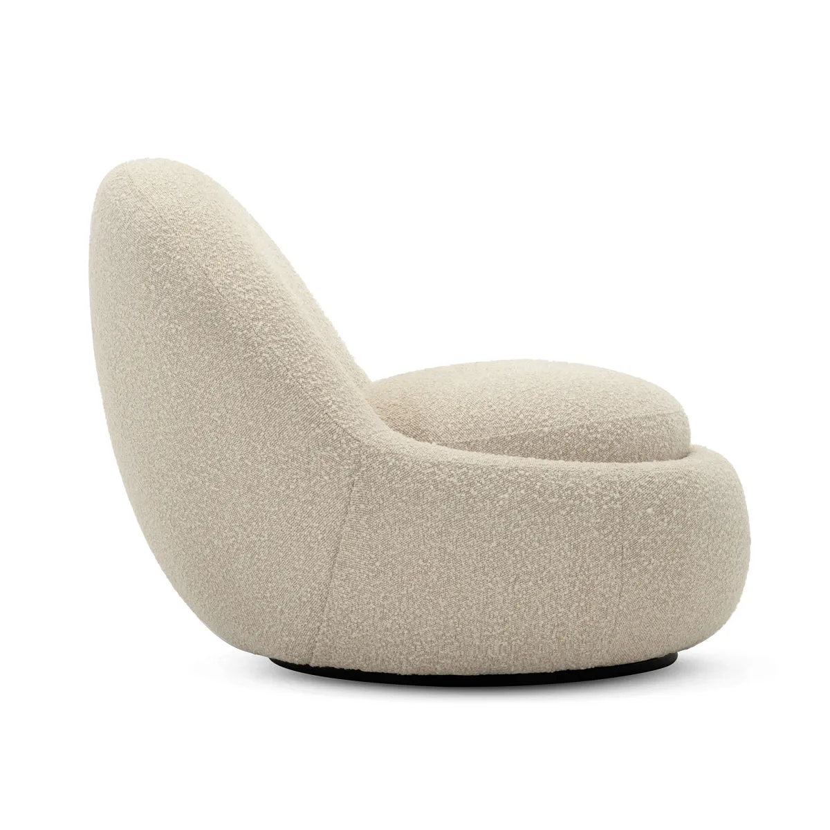 Babette Boucle Swivel Armchair