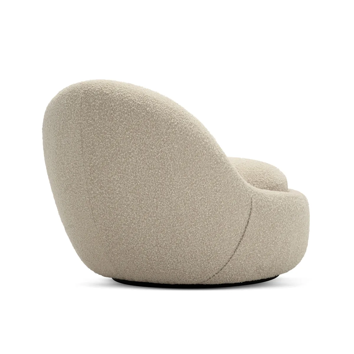 Babette Boucle Swivel Armchair