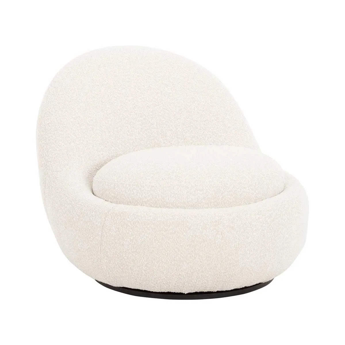 Babette Boucle Swivel Armchair