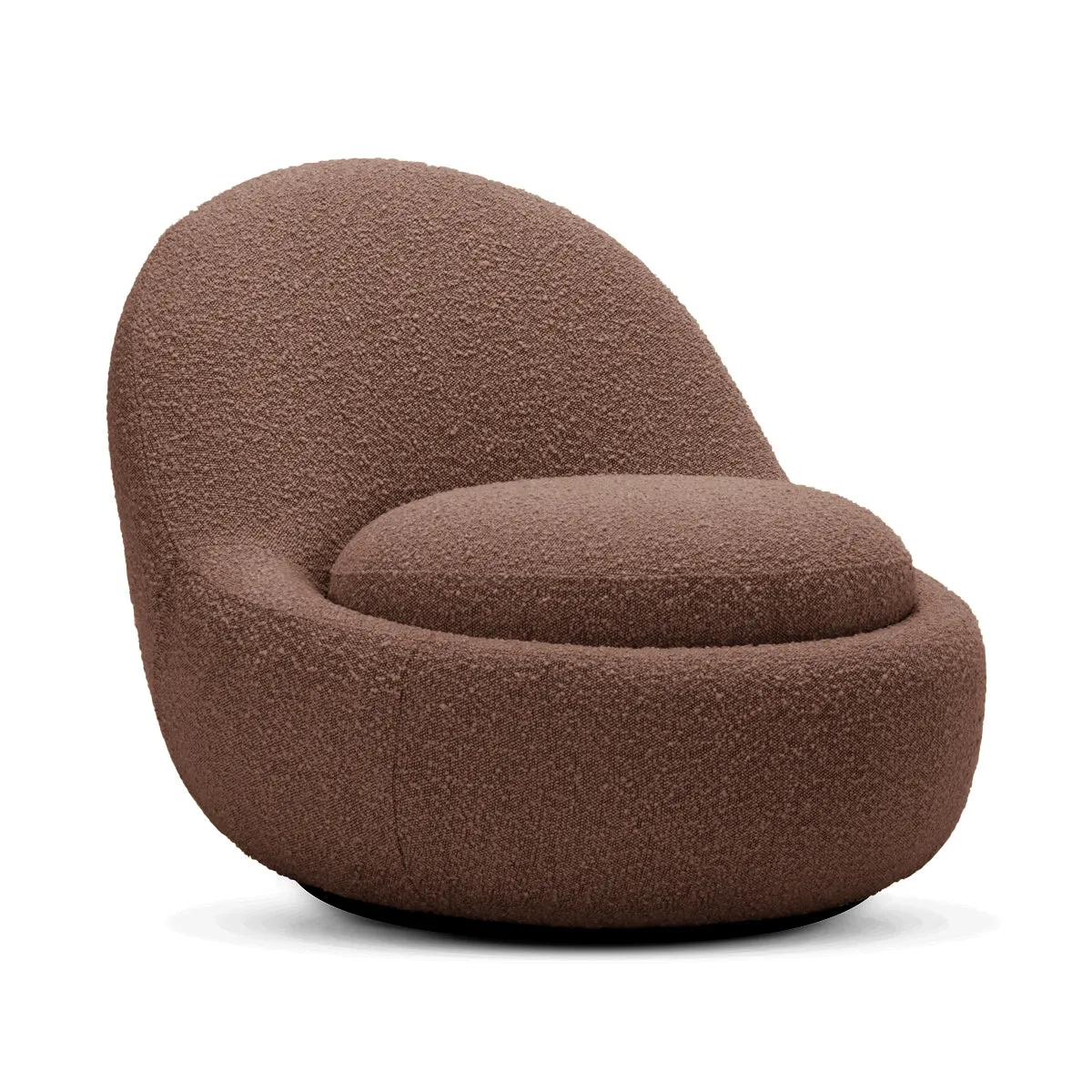 Babette Boucle Swivel Armchair