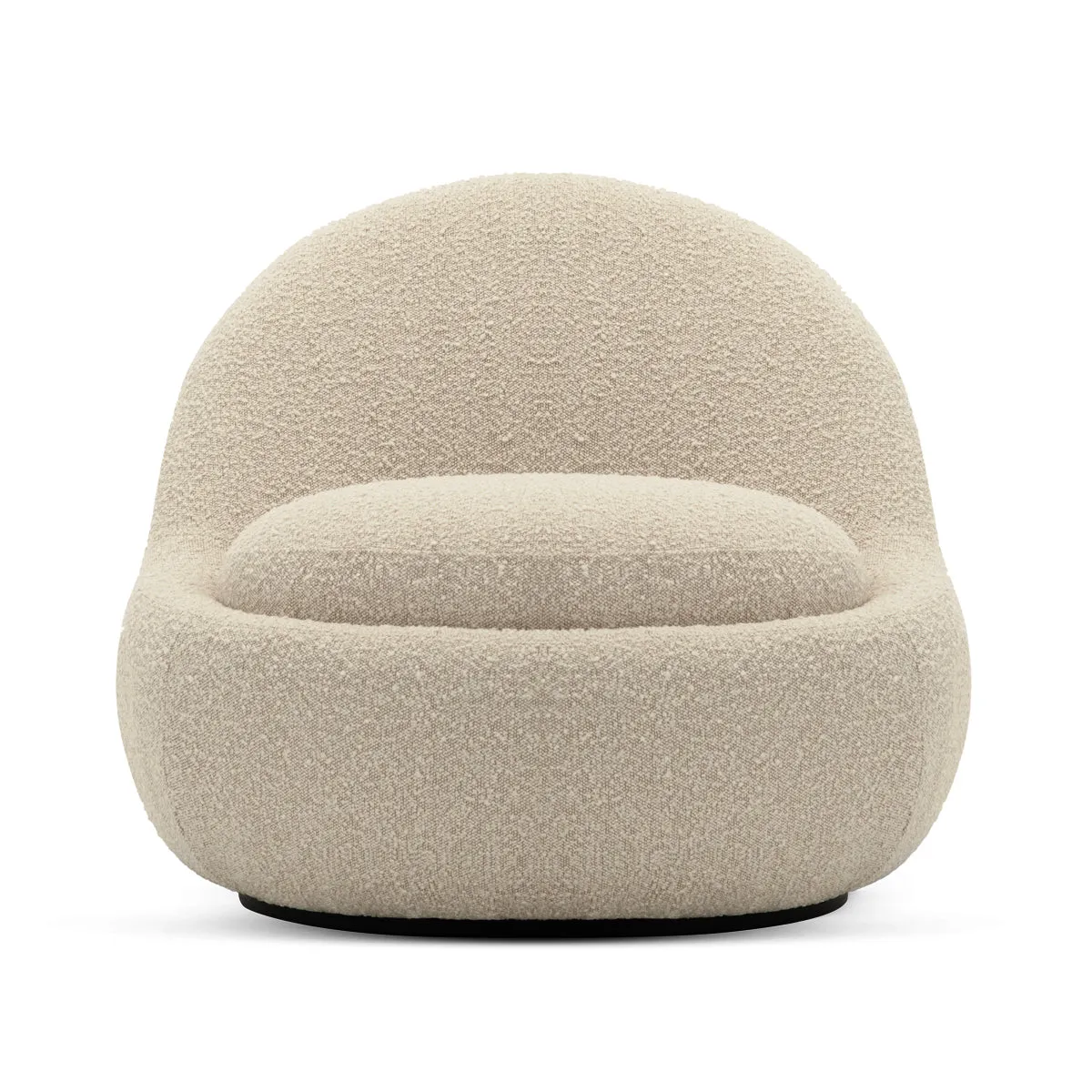 Babette Boucle Swivel Armchair