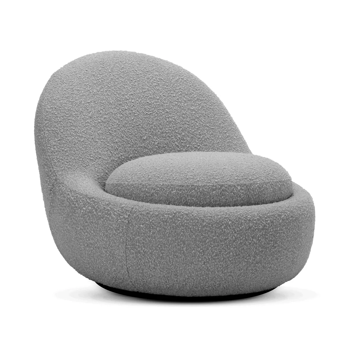 Babette Boucle Swivel Armchair