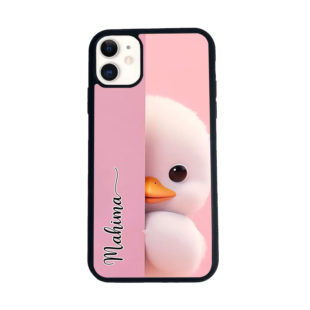 Baby Duck Glossy Metal Case Cover For iPhone