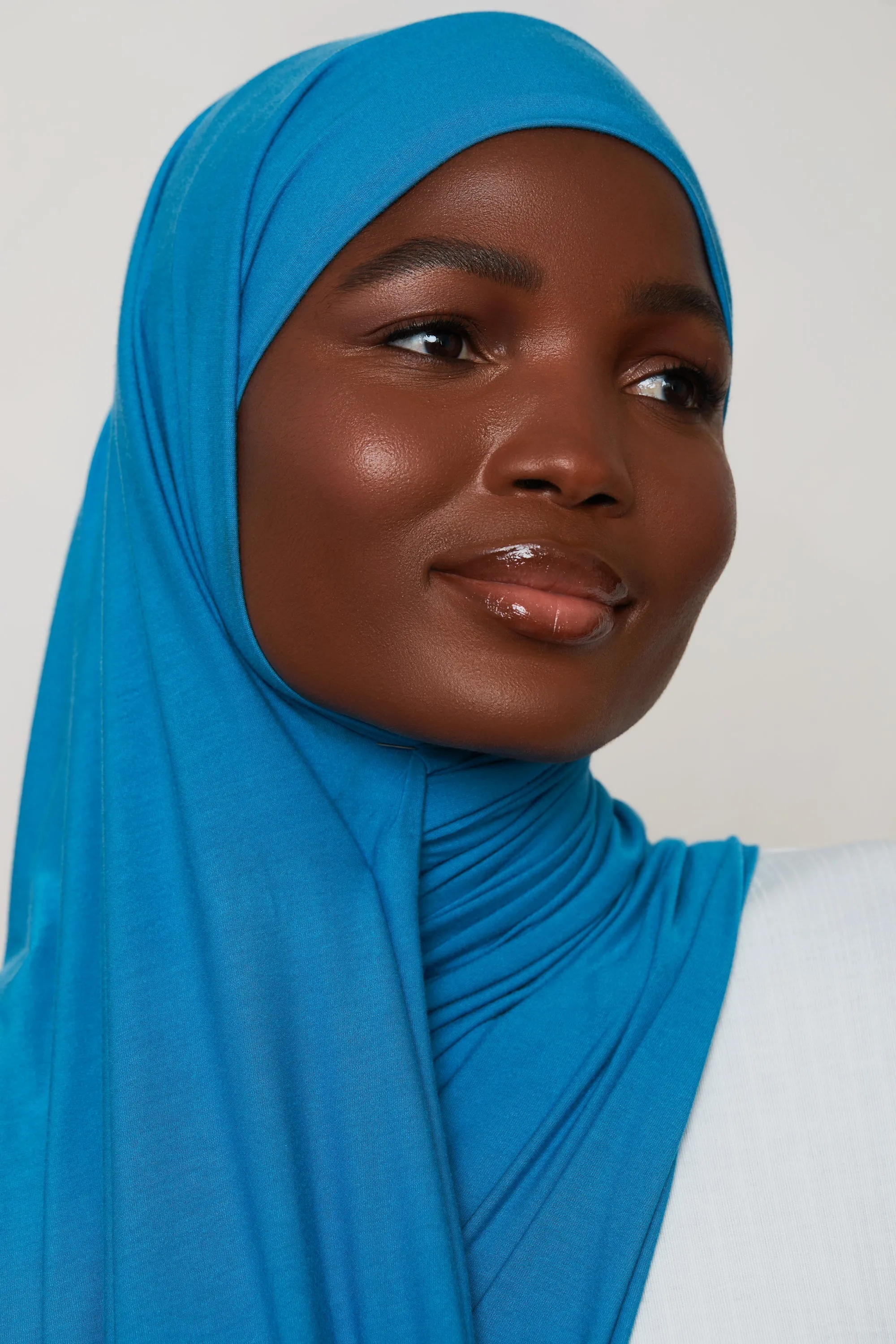 Bamboo Jersey Hijab - Sea of Belize