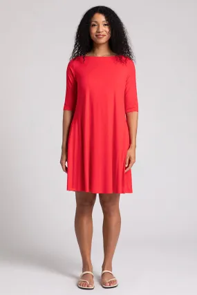 Bamboo Nu Trapeze Dress | Lipstick