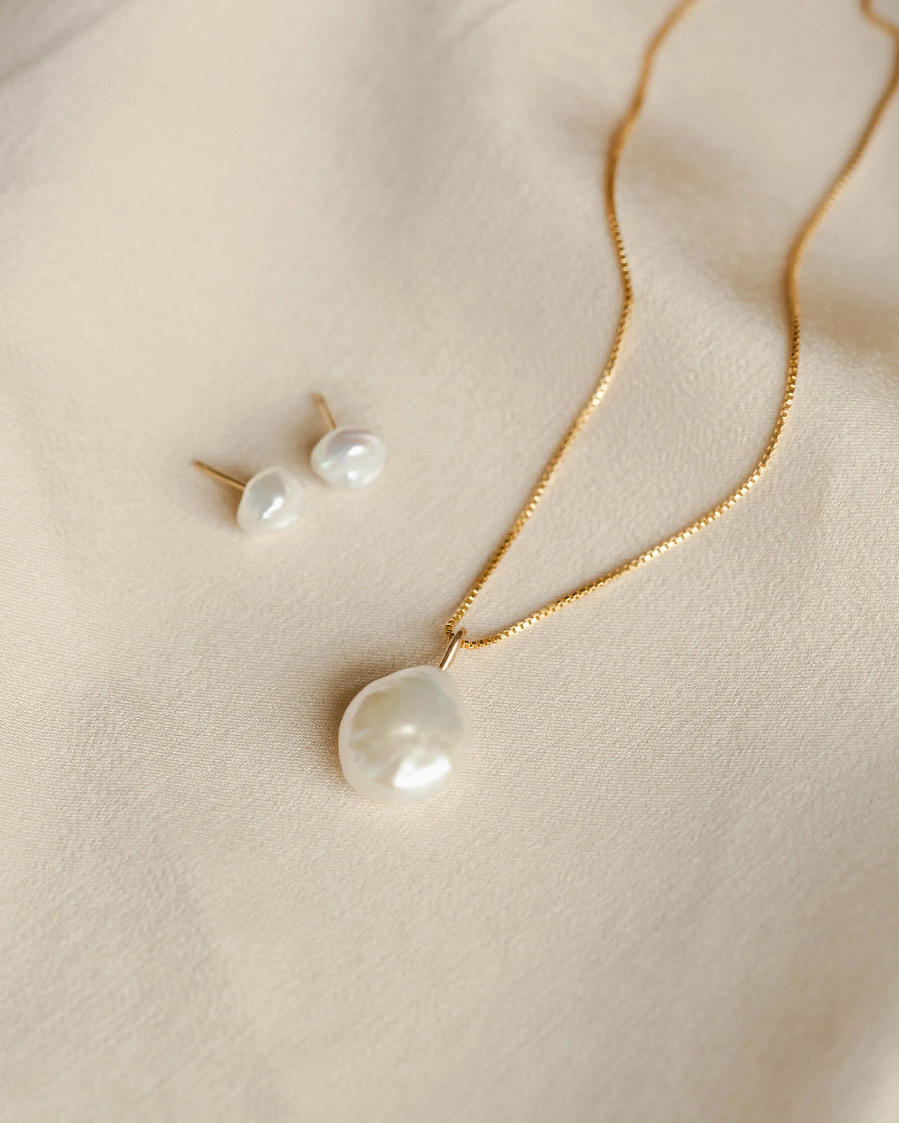 Baroque Pearl Studs