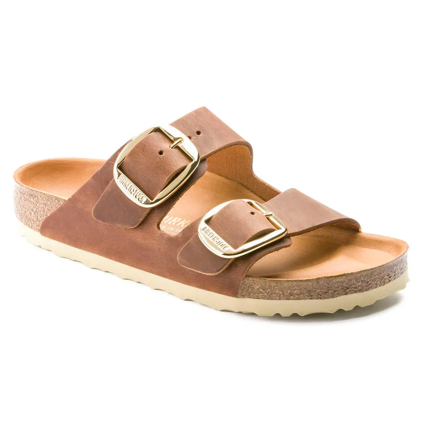 Birkenstock Women's Arizona Big Buckle Oiled Leather (Cognac)