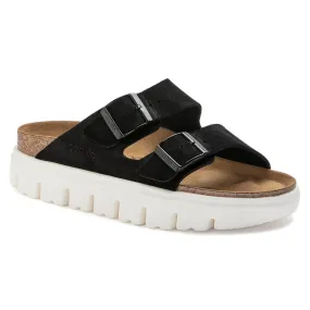 Birkenstock Women's Arizona Chunky Suede Leather (Black - Narrow Fit)