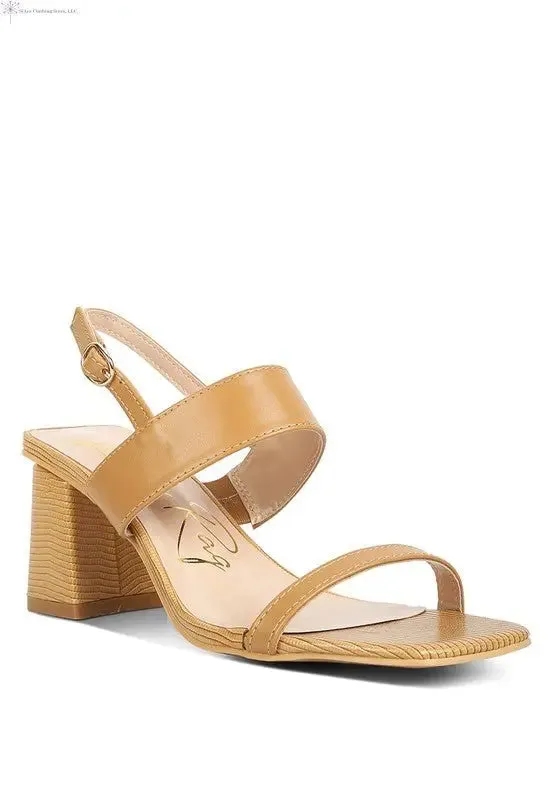 Block Heel Sandals Open Toe