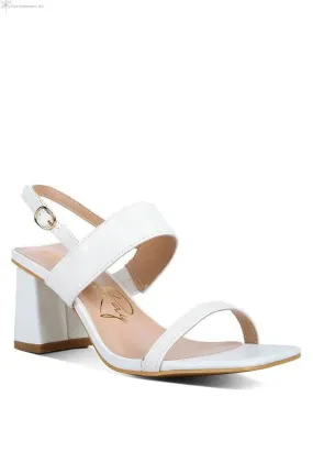 Block Heel Sandals Open Toe