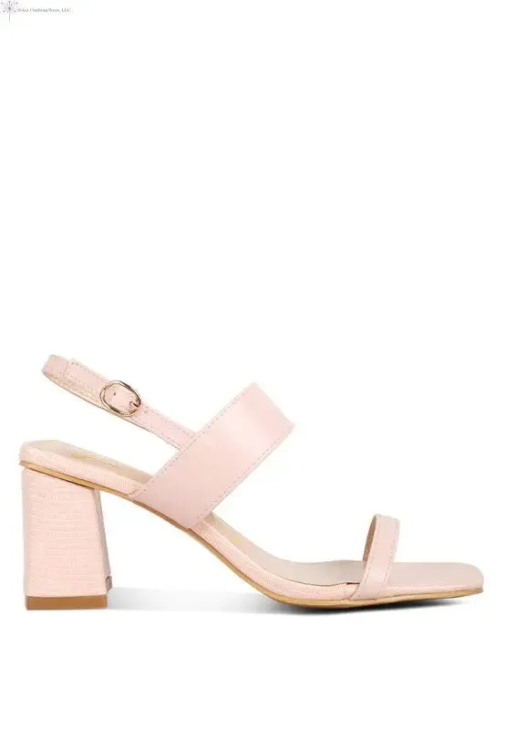 Block Heel Sandals Open Toe