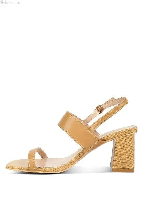 Block Heel Sandals Open Toe