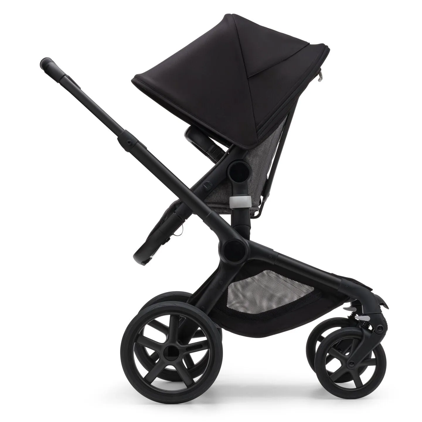 Bugaboo Fox 5, Cabriofix i-Size and Base Travel System - Black/Grey Melange/Midnight Black