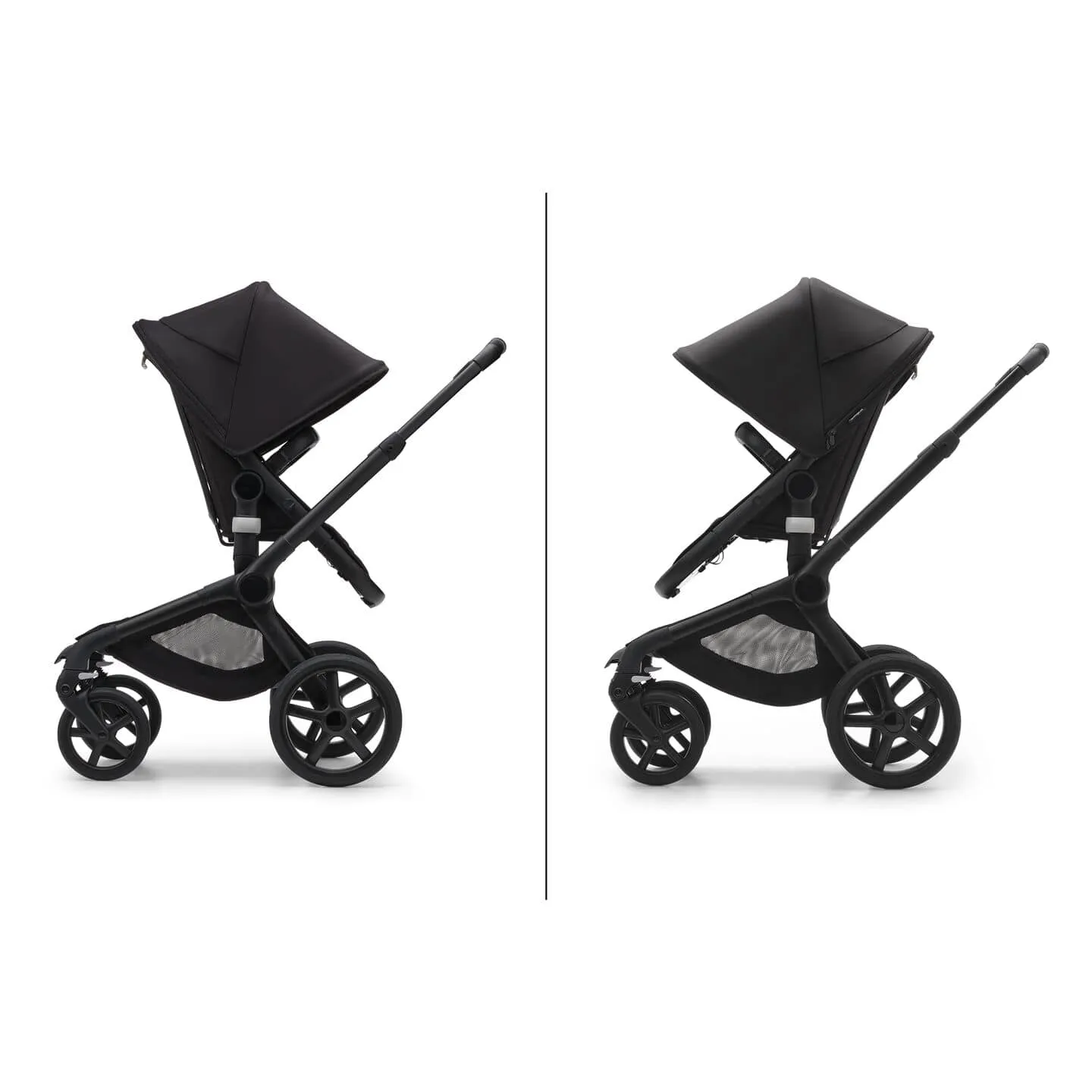 Bugaboo Fox 5, Cabriofix i-Size and Base Travel System - Black/Midnight Black/Midnight Black