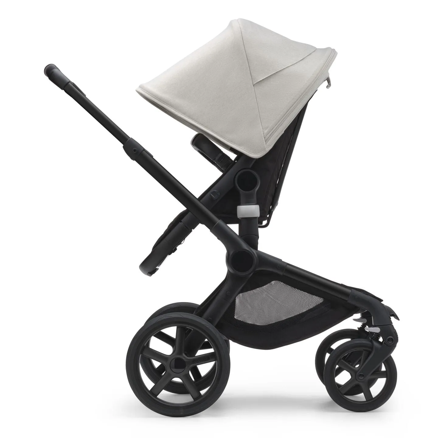 Bugaboo Fox 5, Cabriofix i-Size and Base Travel System - Black/Midnight Black/Misty White