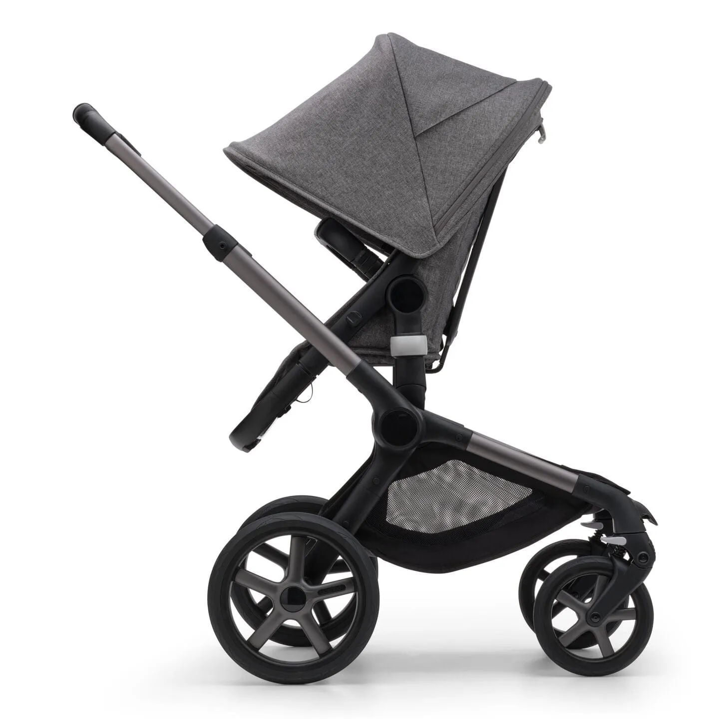 Bugaboo Fox 5, Cabriofix i-Size and Base Travel System - Graphite/Grey Melange/Grey Melange