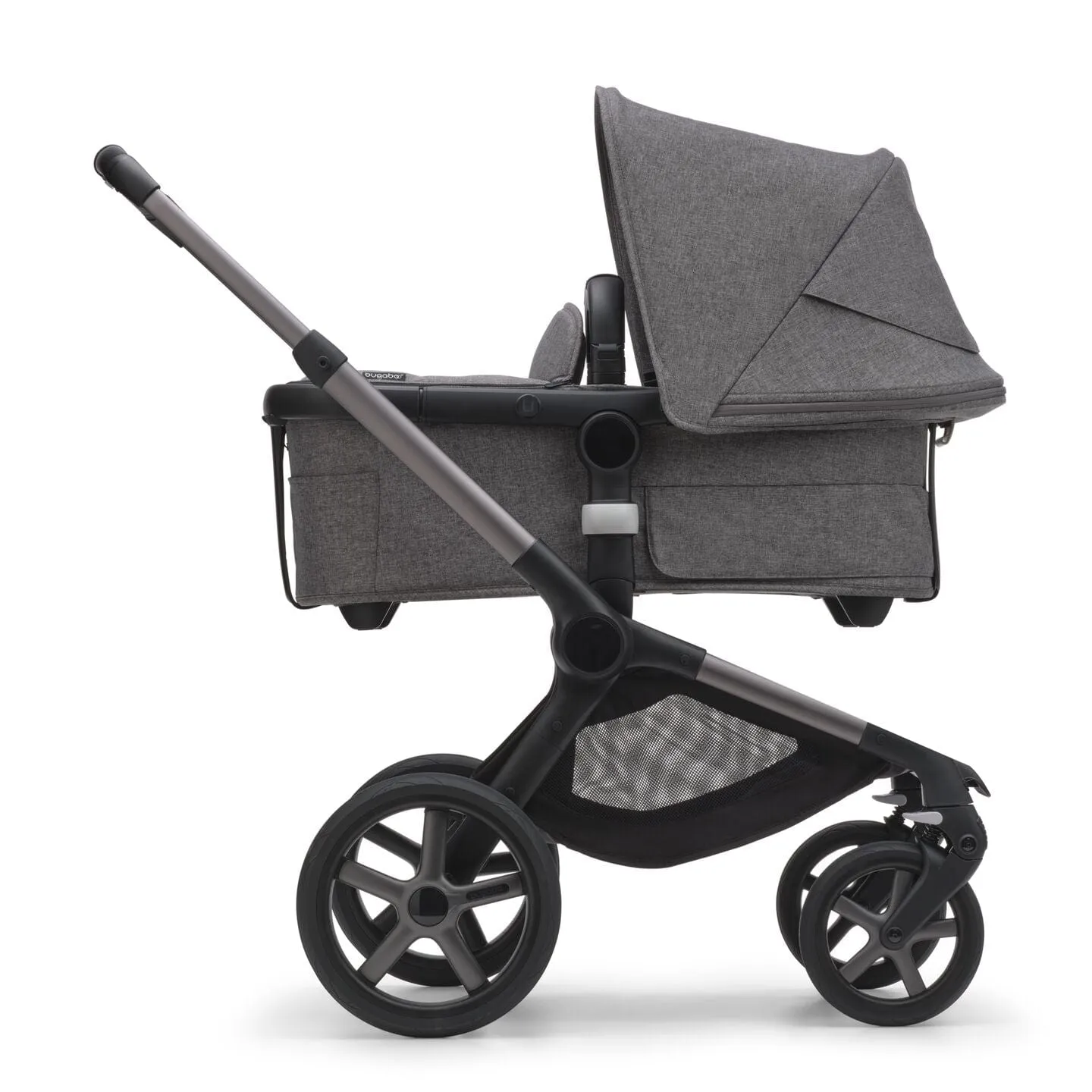 Bugaboo Fox 5, Cabriofix i-Size and Base Travel System - Graphite/Grey Melange/Grey Melange