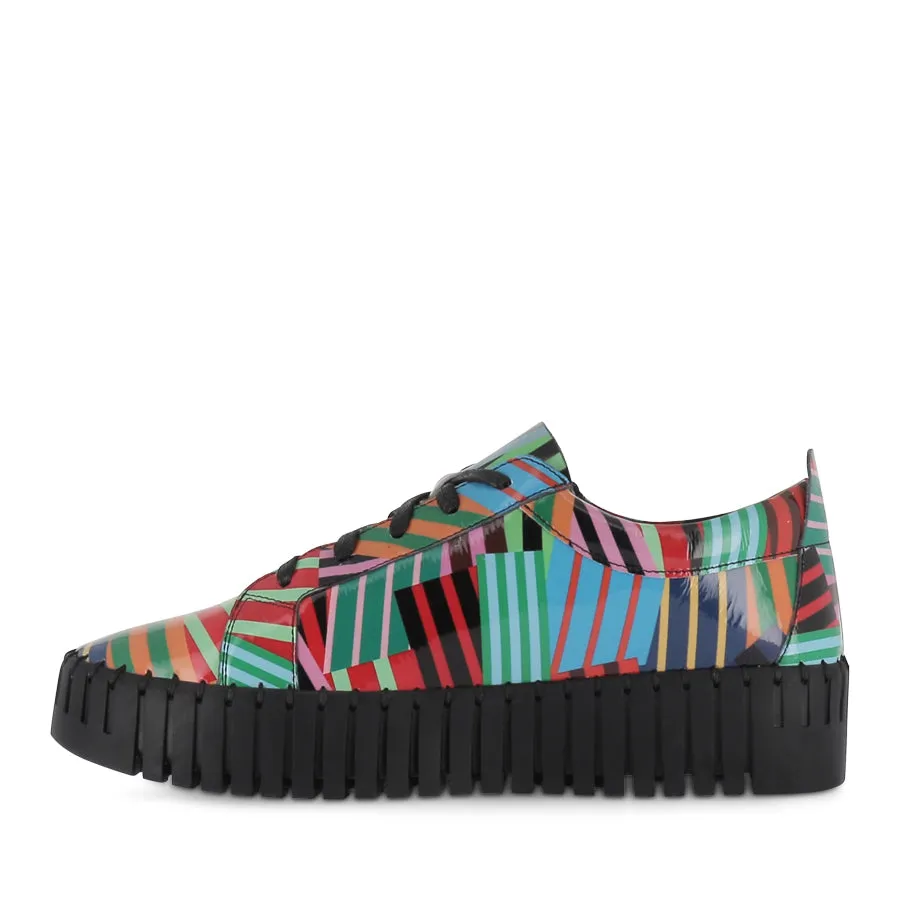 BUMP - BLACK STRIPE MULTI PATENT