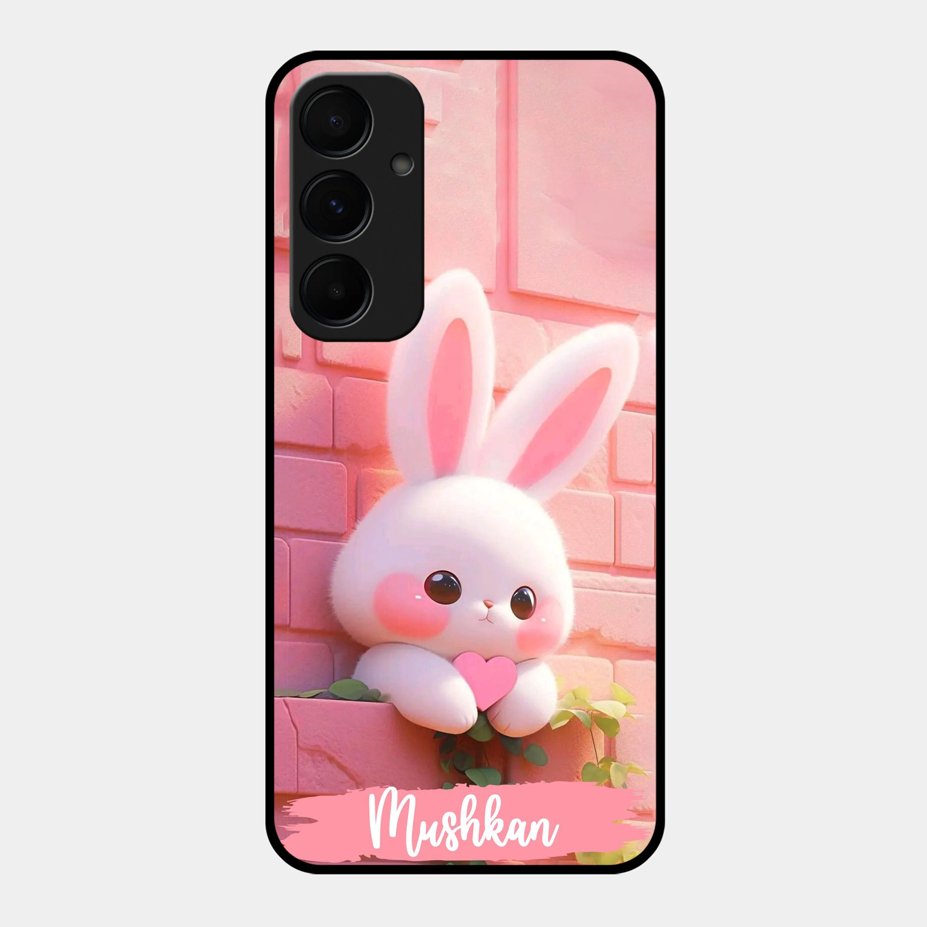 Bunny Glossy Metal Case Cover For Nothing