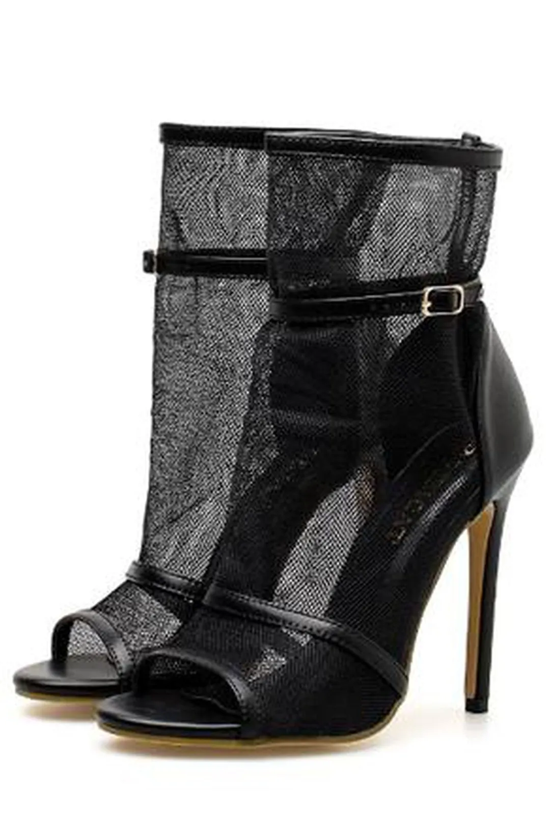 CAPRI - MESH SOCK HEELS