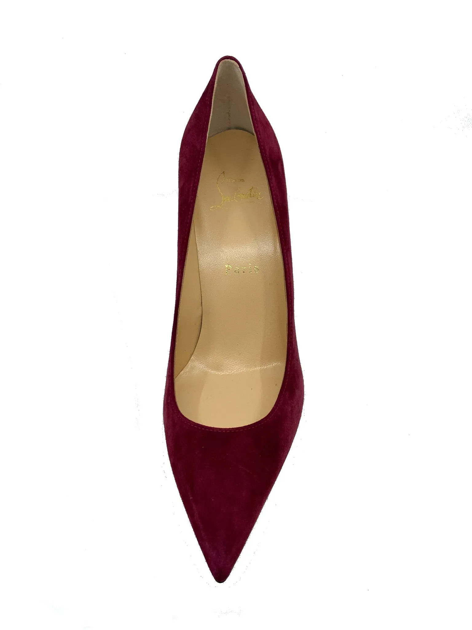 Christian Louboutin Suede Point-Toe Pump Size 7.5