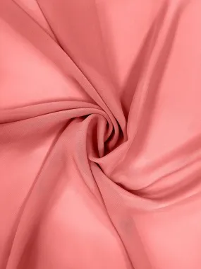 Coral Chiffon Fabric By The 1/2 Yard