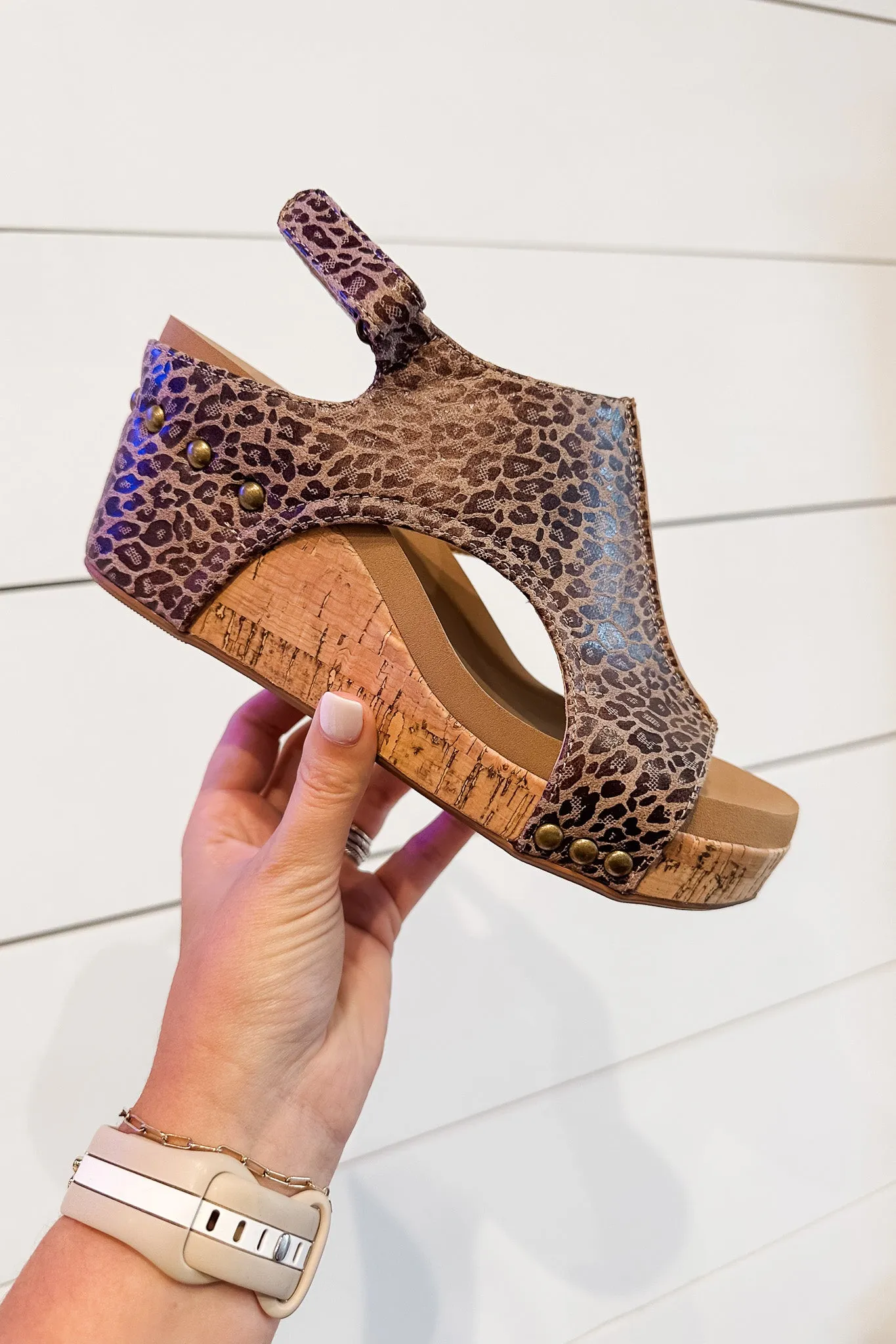 Corkys: Carley Wedge- Small Leopard