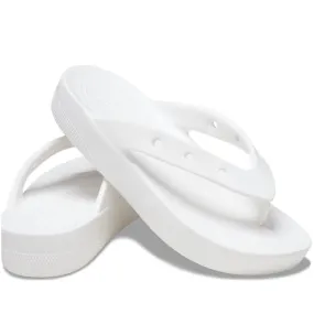 Crocs Classic PLATFORM Flip White Womens Jandal