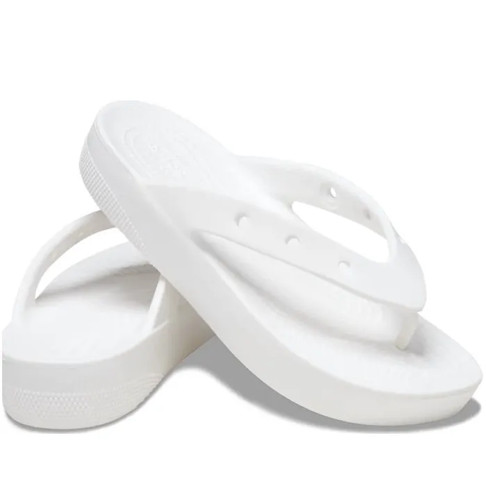 Crocs Classic PLATFORM Flip White Womens Jandal