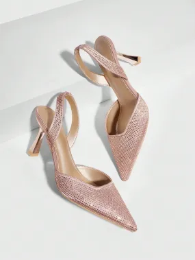 CUCCOO CHICEST Fashionable And Sexy Ladies High Heels With Shiny Rhinestone Decoration And Pointed Toe Design