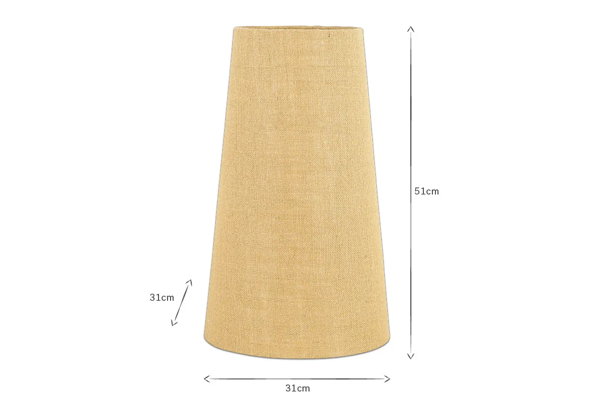 Dia Jute Tall Lampshade - Natural