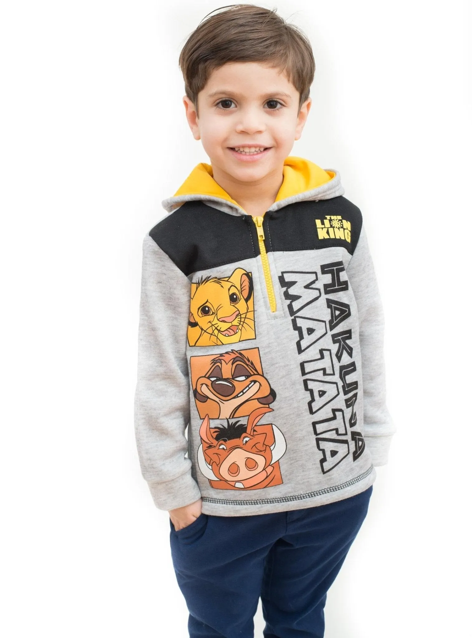 Disney Lion King Simba Half Zip Hoodie