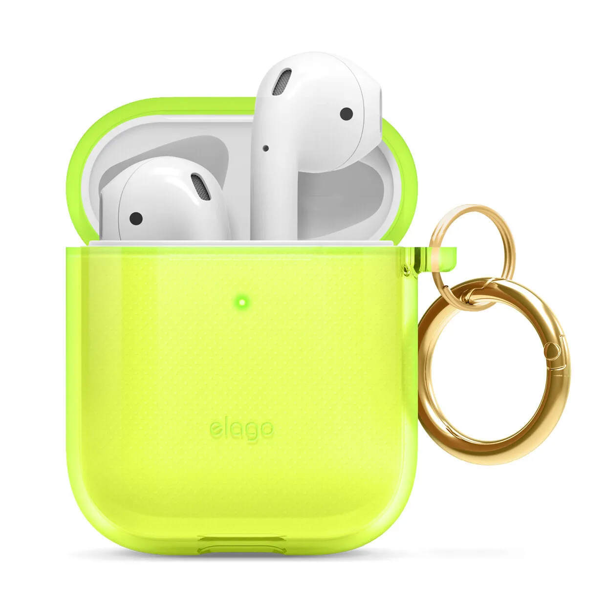 Elago Transparent Protective Case with Keychain for Apple Airpods 1 & 2