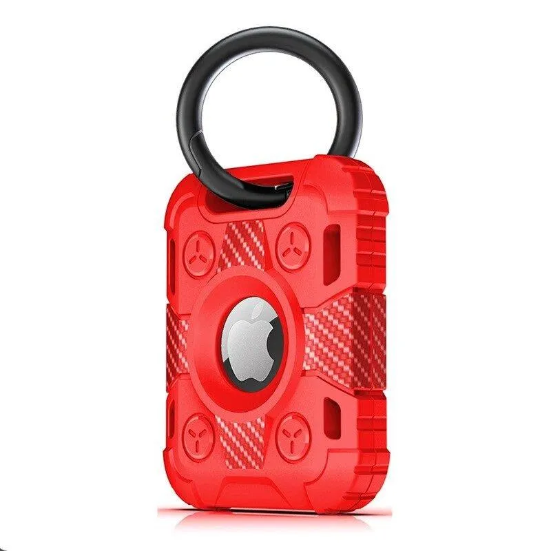 Ensis Armored Soft Silicone Airtag Protective Case With Keychain