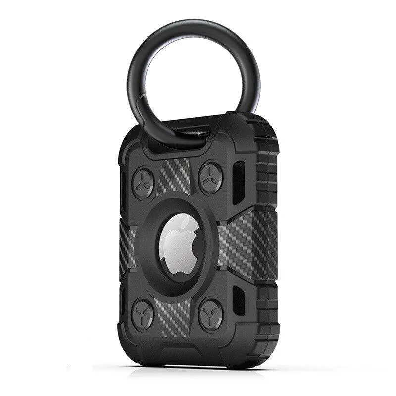 Ensis Armored Soft Silicone Airtag Protective Case With Keychain