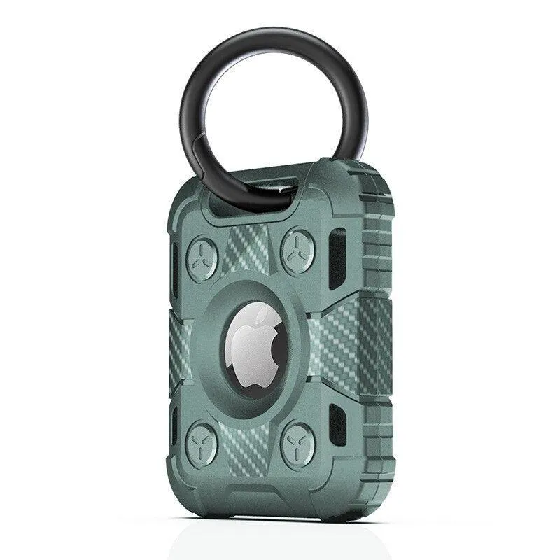 Ensis Armored Soft Silicone Airtag Protective Case With Keychain