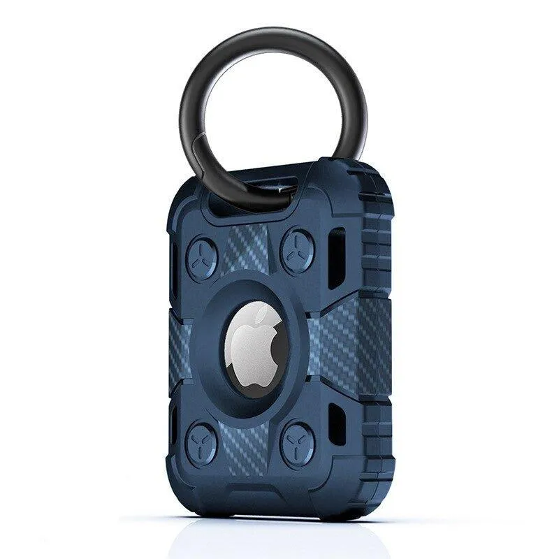 Ensis Armored Soft Silicone Airtag Protective Case With Keychain