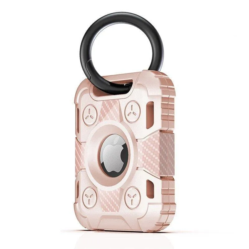 Ensis Armored Soft Silicone Airtag Protective Case With Keychain