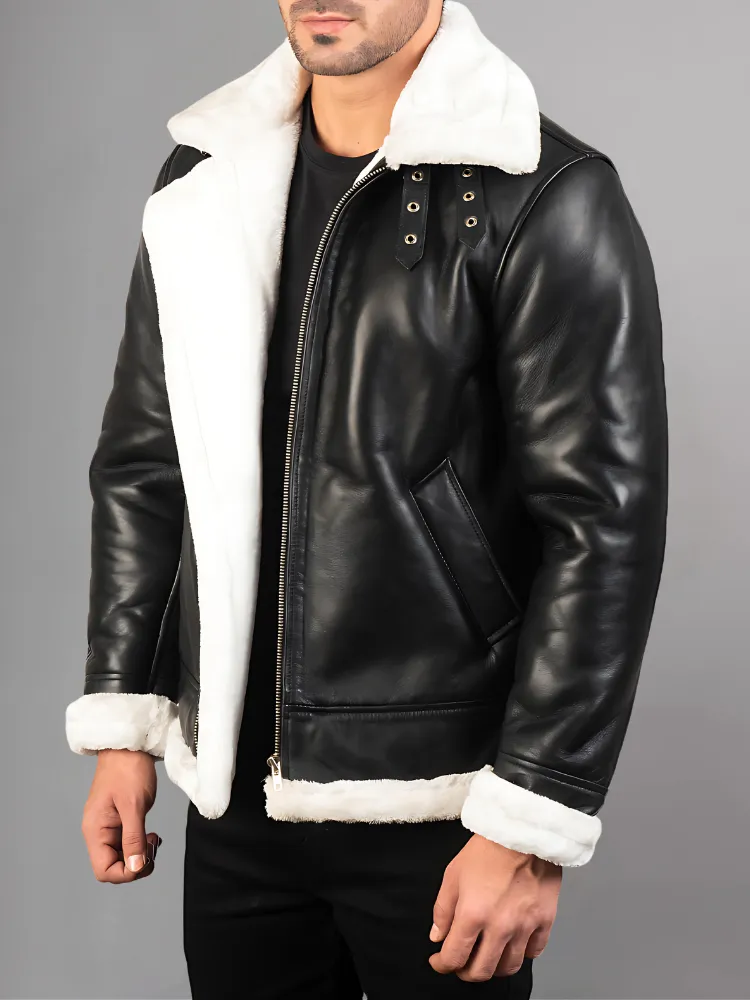 Francis B-3 Brown Leather Bomber Jacket