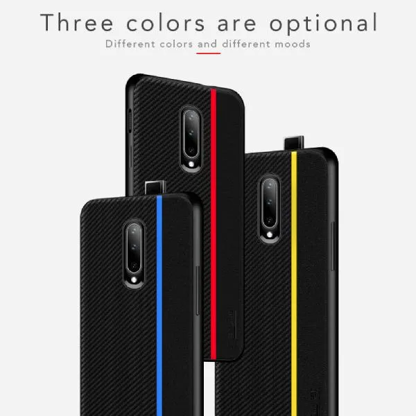 Frosted Carbon Fiber PU Leather Protective Case - OnePlus