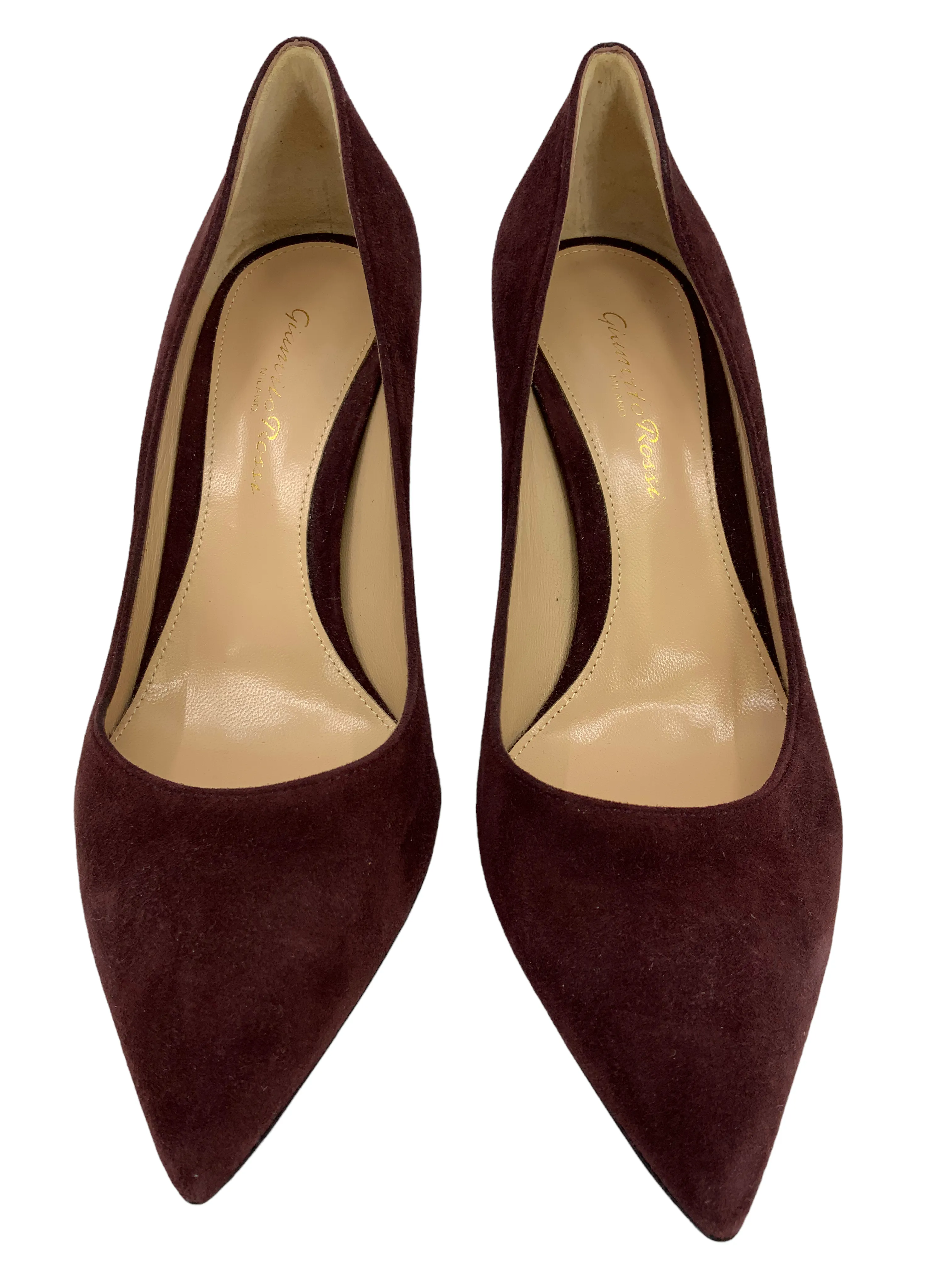 Gianvito Rossi Suede Point Toe Pumps Size 7.5