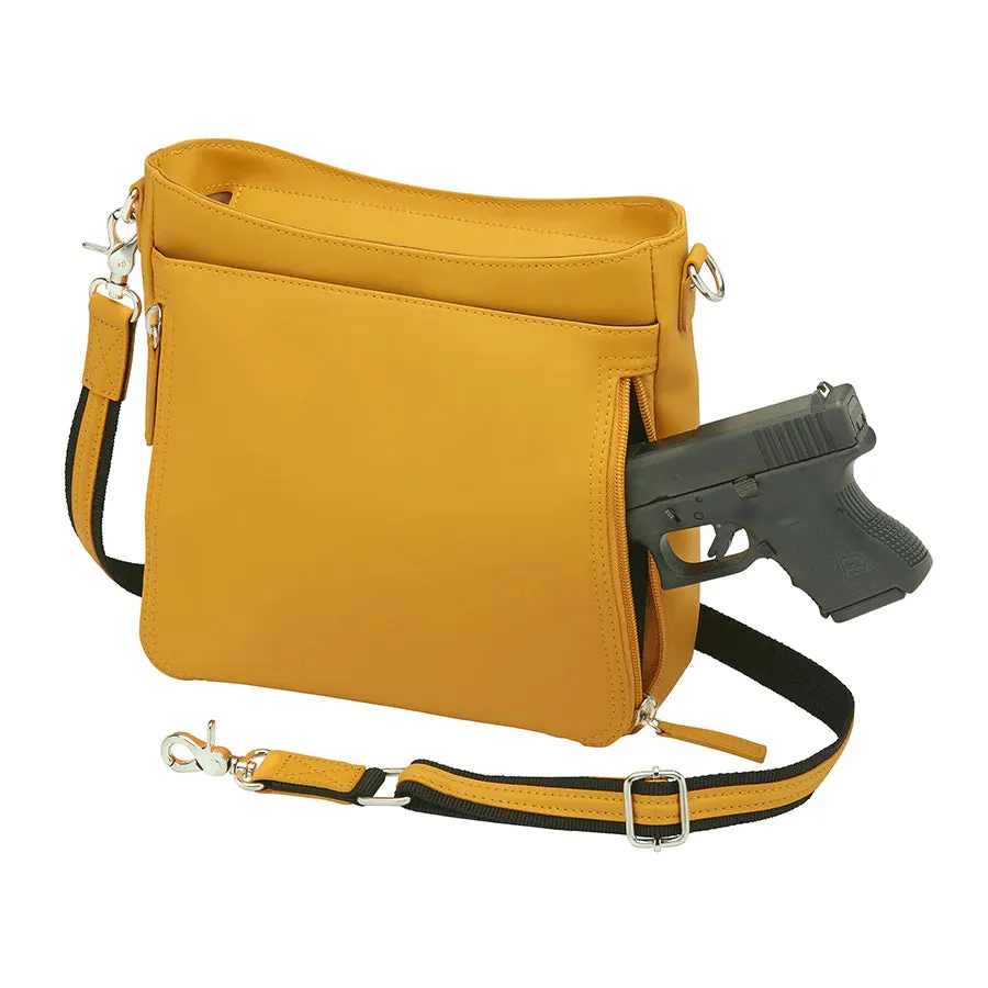 GTM Slim Crossbody, Debossed USA Cowhide with Built in Wallet