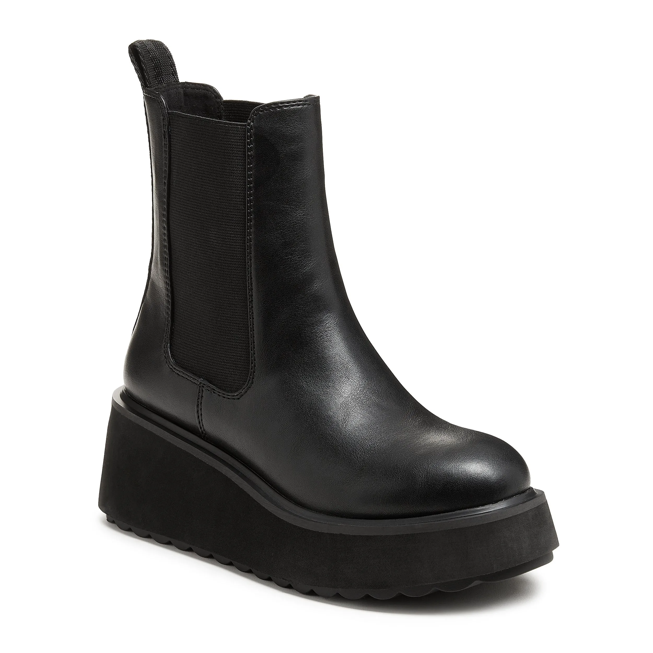 Heyday All Black Platform Chelsea Boot